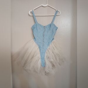 Hot & Delicious Women's Romper/Bodysuit With Tutu Style Skirt NWT